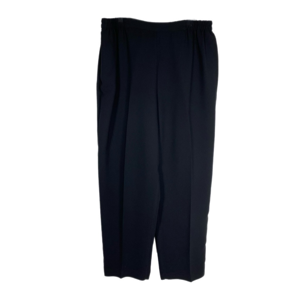 Worthington Woman Black Elastic Waist Pull On Perfect Trousers